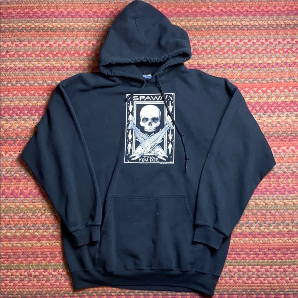 SPAWN TIL YOU DIE FISHING HOODIE